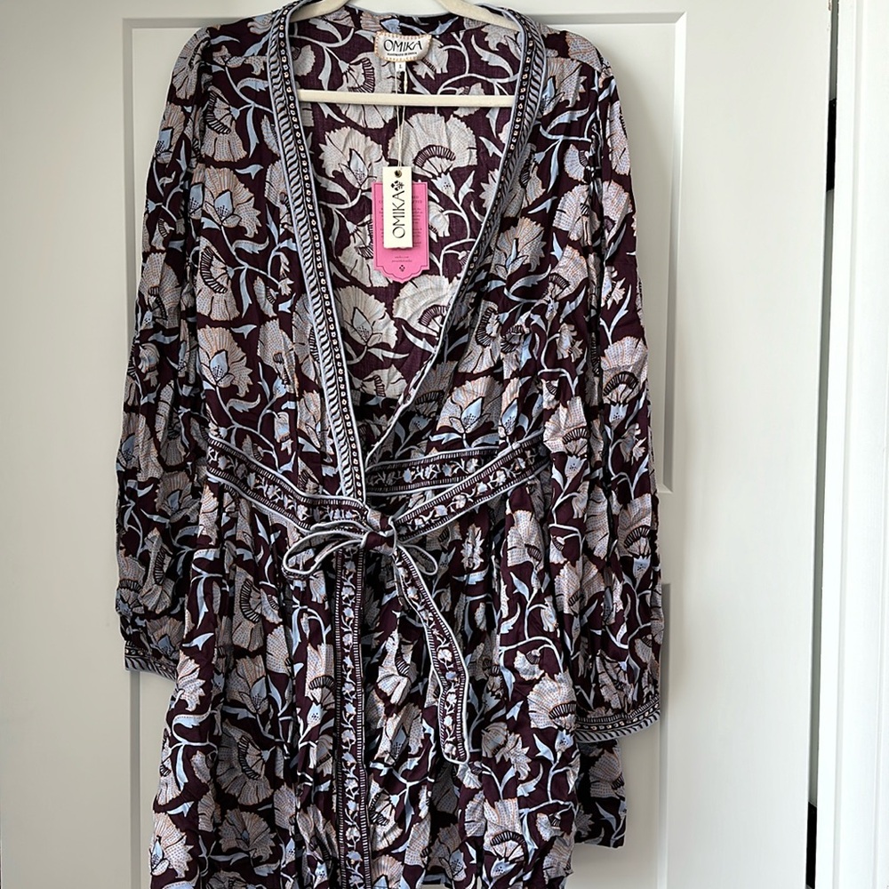 Floral wrap dress
